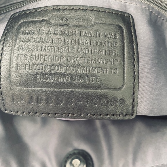 Coach Jacquard with Black Patent Leather Satchel - Picture 8 of 8